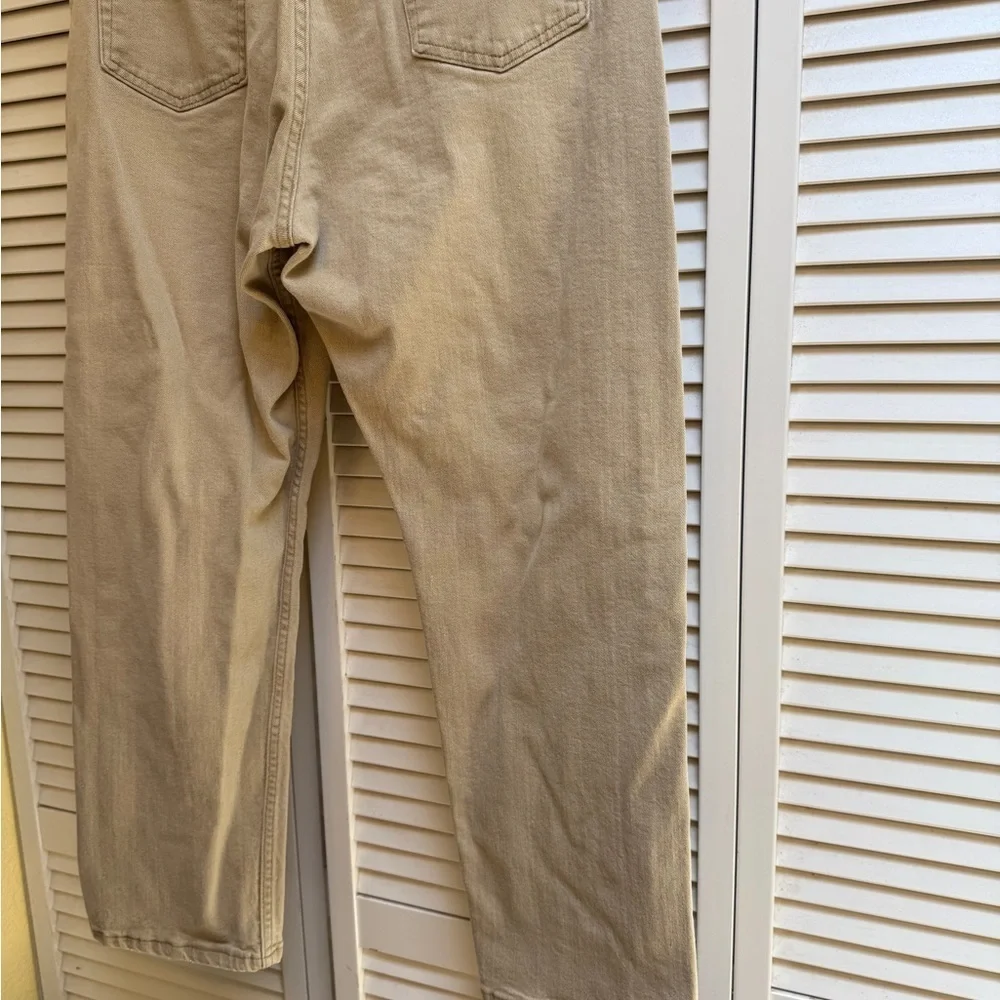Wrangler Tan Straight Fit Jeans Lightweight Denim Men’s Sz 38x30